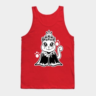 Princess Kitty Cat Drawing Tank Top